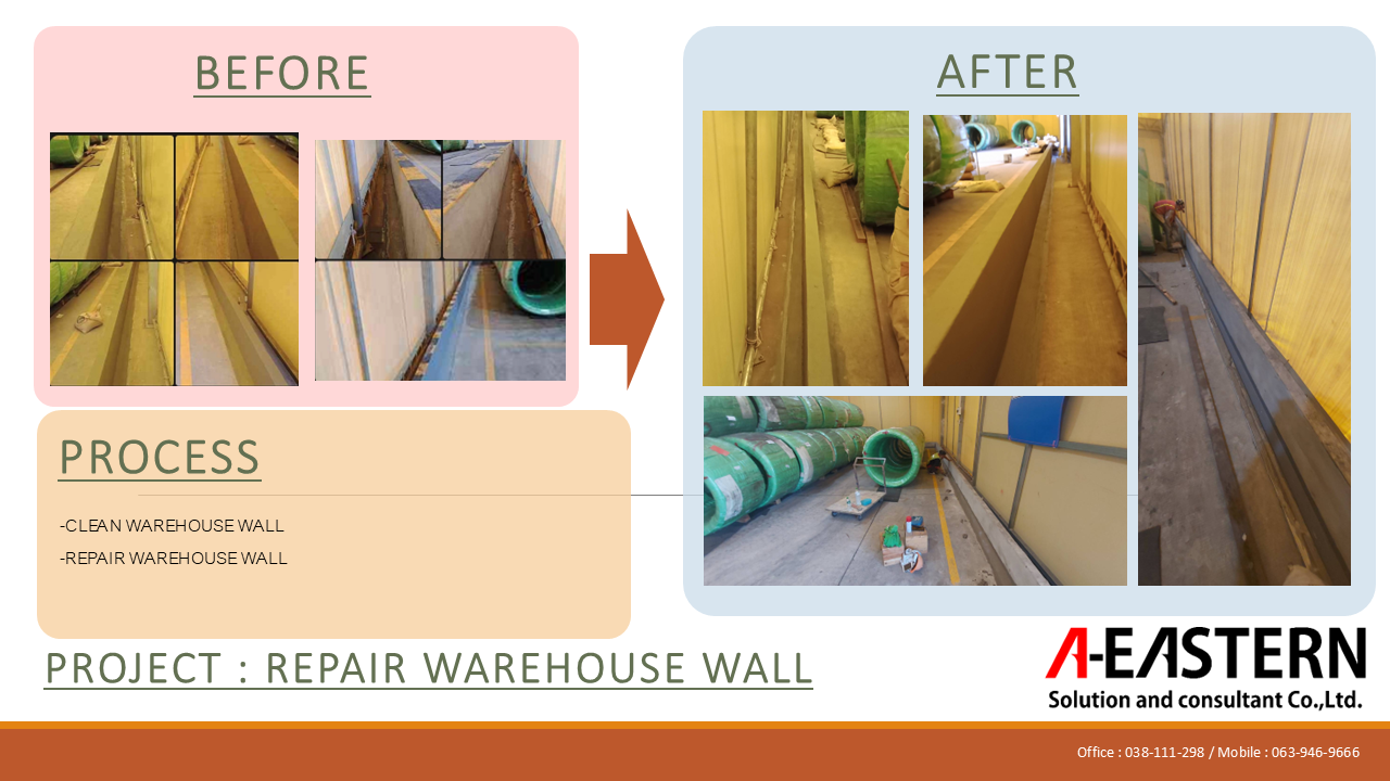 repair Warehouse wall